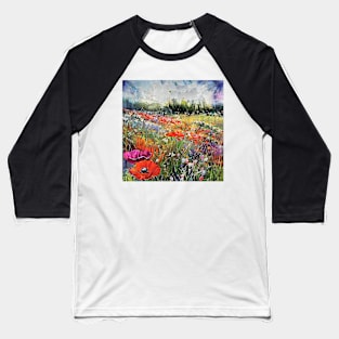 wave of flowers Baseball T-Shirt